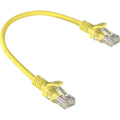 Патч-корд витая пара ExeGate UTP-RJ45-RJ45-5e-0,3M-LSZH-YL 5e 0,3 м