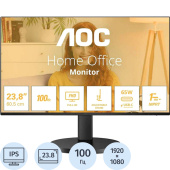 Монитор 23.8" AOC 24B3CF2 черный