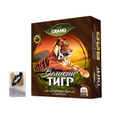 Чай черный Grand Великий Тигр 100 пакетиков с ярлычком