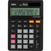 Калькулятор настольный Deli Touch EM01320 12-разрядный черный 149х103x29 мм
