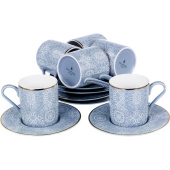 Набор кофейный Balsford Мармарис 146-30008 на 6 персон фарфор (12  предметов) Набор кофейный Balsford Мармарис 146-30008 на 6 персон фарфор (12  предметов)