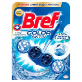 Блок для унитаза гигиенический Bref Color Aktiv С хлор-компонентом