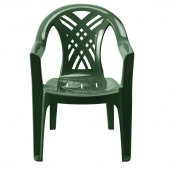 Кресло пластиковое Престиж-2 №6 темно-зеленое