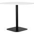 Стол обеденный Dobrin Otis (белый/чёрный, 800х800х740 мм)