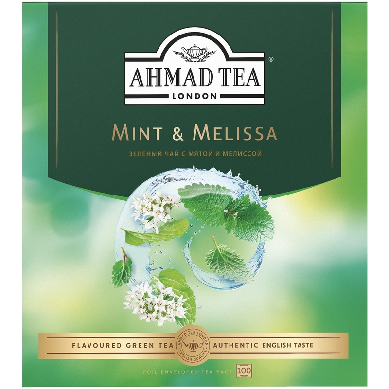 Чай зеленый Ahmad Tea Mint &amp; Melissa 100 пакетиков