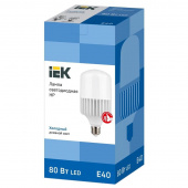 Лампа светодиодная IEK HP 80 Вт Е40 цилиндрическая 6500 К холодный белый свет