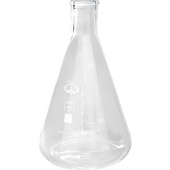 Колба коническая Кн-2-3000-50 с делениями 3 л (2 штуки в упаковке) купить в интернет-магазине товаров для офиса и дома ТопГрад с доставкой