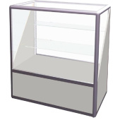 Прилавок LW III-5092 SS со стеклом (белый/прозрачный, 920х500х950 мм)
