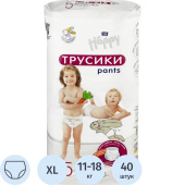 Подгузники-трусики для детей Bella Junior 11-18 кг (40 штук в упаковке)