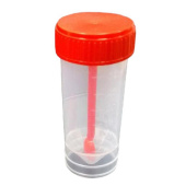 Контейнер для сбора биоматериалов стерильный с ложкой 30 мл (250 штук в упаковке) купить в интернет-магазине товаров для офиса и дома ТопГрад с доставкой