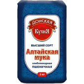 Мука Донская Кухня 2 кг купить в интернет-магазине товаров для офиса и дома ТопГрад с доставкой