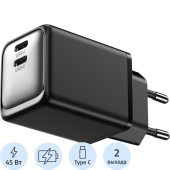 Сетевое зарядное устройство TFN 45 Вт (TFN-WC-CC-45W-BK)