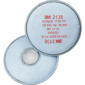 Фильтр противоаэрозольный 3М 2138 марка Р3 от аэрозолей (2 штуки в упаковке)