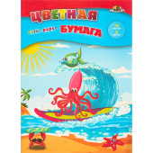 Бумага цветная Апплика (А4, 16 листов, 8 цветов, офсетная) купить в интернет-магазине товаров для офиса и дома ТопГрад с доставкой
