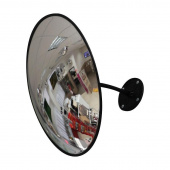 Зеркало круглое противокражное обзорное 430 мм с черным квитом внутреннее