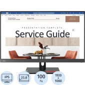 Монитор 23.8" Lenovo S24i-30 чёрный (63DEKAT3UK)