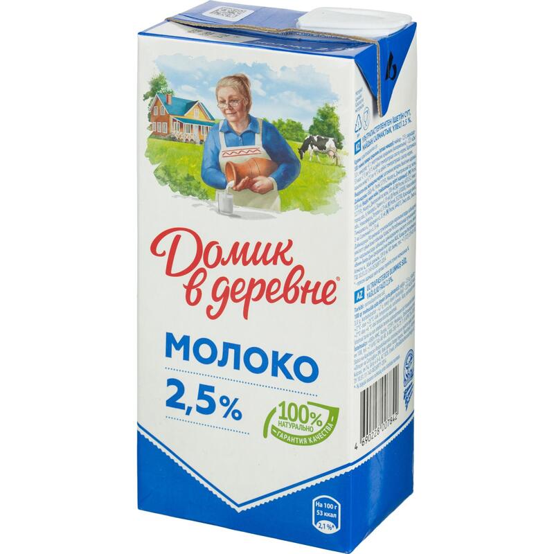 Молоко Домик в деревне ультрапастеризованное 2.5% 950 г