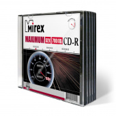 Диск CD-R Mirex 0,7 GB 52x (5 штук в упаковке)