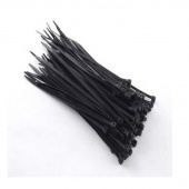 Стяжка Rexant 150х3 мм черная 100 штук в упаковке (07-0151)