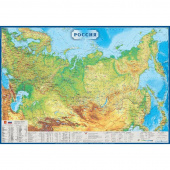 Настенная физическая карта России 1:5.5 млн (полезные ископаемые)