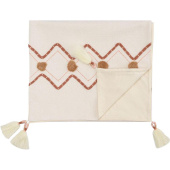 Скатерть Tkano Ethnic Geometry 45х150 см хлопок белая