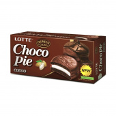 Пирожное Lotte Choco Pie шоколадное 168 г (6 штук в упаковке)