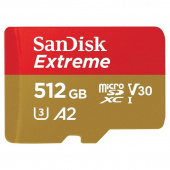 Карта памяти SanDisk Extreme microSDXC UHS-I A2 SDSQXA1-512G-GN6MA