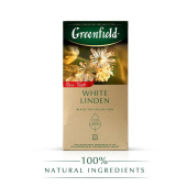 Чай черный Greenfield White Linden 25 пакетиков (османтус, липа)