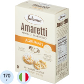 Печенье сдобное Falcone Амаретти с ароматом цитрусовых 170 г купить в интернет-магазине товаров для офиса и дома ТопГрад с доставкой