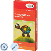 Пластилин классический Гамма Мультики 6 цветов 120 грамм