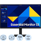 Монитор 24 Samsung Essential S3 S30GD чёрный (LS24D300GAIXCI)