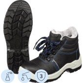 Ботинки рабочие зимние 116152 ПУ-ТПУ из натуральной/искусственной кожи  чёрные (размер 42)