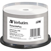 Диск DVD-R Verbatim 4.7 ГБ 16x cake box 43755 (50 штук в упаковке)