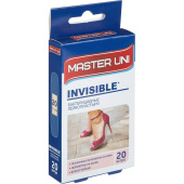 Набор пластырей Master Uni Invisible прозрачных 7.2x1.9 см (20 наборов  по 20 штук)