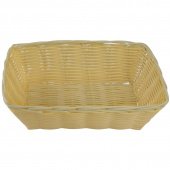 Корзина для хлеба Gastrorag плетеная прямоугольная пластиковая 23х15х6.5 см