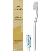Набор зубной Luscan Gold Collection флоу пак (зубная щетка - 1 шт, зубная паста - 1шт, 300 штук в упаковке)