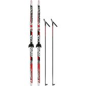 Лыжный комплект STC Step Brados LS Red 190 см красный (304430) купить в интернет-магазине товаров для офиса и дома ТопГрад с доставкой