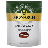 Кофе растворимый Monarch Miligrano 120 г (пакет) купить в интернет-магазине товаров для офиса и дома ТопГрад с доставкой