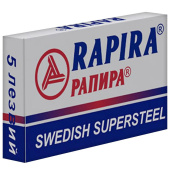 Сменные лезвия для бритья Rapira Swedish Supersteel (5 штук в упаковке)