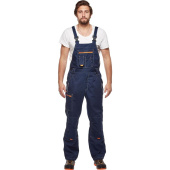 Полукомбинезон рабочий летний мужской л34-ПК со светоотражающим кантом  синий/васильковый (размер 68-70, рост 194-200)