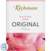 Чай чёрный Richman Black Wild Berry 20 пирамидок