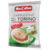 Кофе порционный растворимый MacCoffee Cappuccino di Torino с корицей 3 в 1 20 пакетиков по 25.5 г купить в интернет-магазине товаров для офиса и дома ТопГрад с доставкой