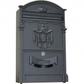 Ящик почтовый LB 1 секция черный (256х87х405 мм)