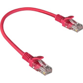 Патч-корд витая пара ExeGate UTP-RJ45-RJ45-5e-0,3M-LSZH-RD cat 5e 0.3 м (EX286372RUS)