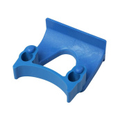 Держатель для инвентаря настенный FBK полипропилен цвет синий (длина 85 мм)