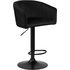 Стул барный LM-5025 чёрный (велюр, металл)