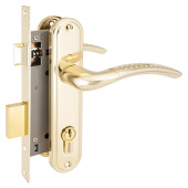 Замок врезной Аллюр 132/1 GP латунь