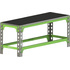 Скамья для раздевалок зелёный/серый (сталь окрашенная, 800х450х350 мм) купить в интернет-магазине товаров для офиса и дома ТопГрад с доставкой