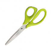 Ножницы Attache Spring 200 мм с пластиковыми анатомическими ручками салатового цвета