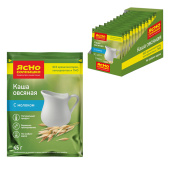 Каша Ясно Солнышко овсяная классическая с молоком 15 штук по 45 г купить в интернет-магазине товаров для офиса и дома ТопГрад с доставкой